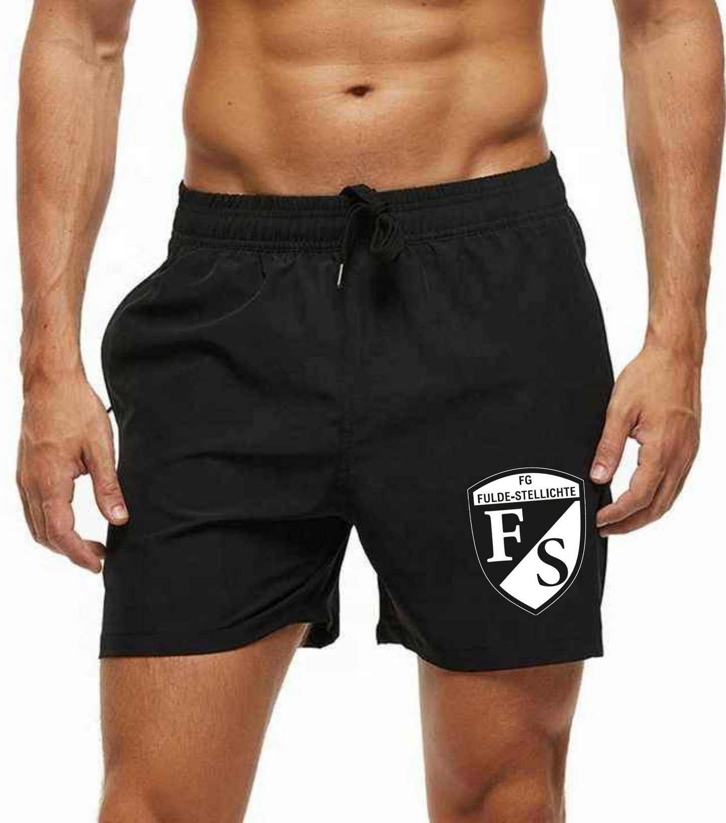 FG Fulde-Stellichte Badehose schwarz mit Logo Größe M