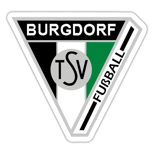 TSV Burgdorf Fußball Sticker 10x10cm - Mattweiß