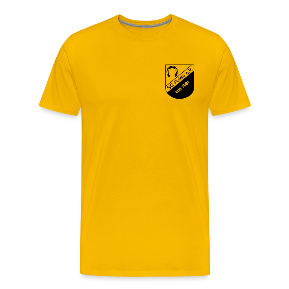 SG Fulde clean Logo Premium T-Shirt - Sonnengelb