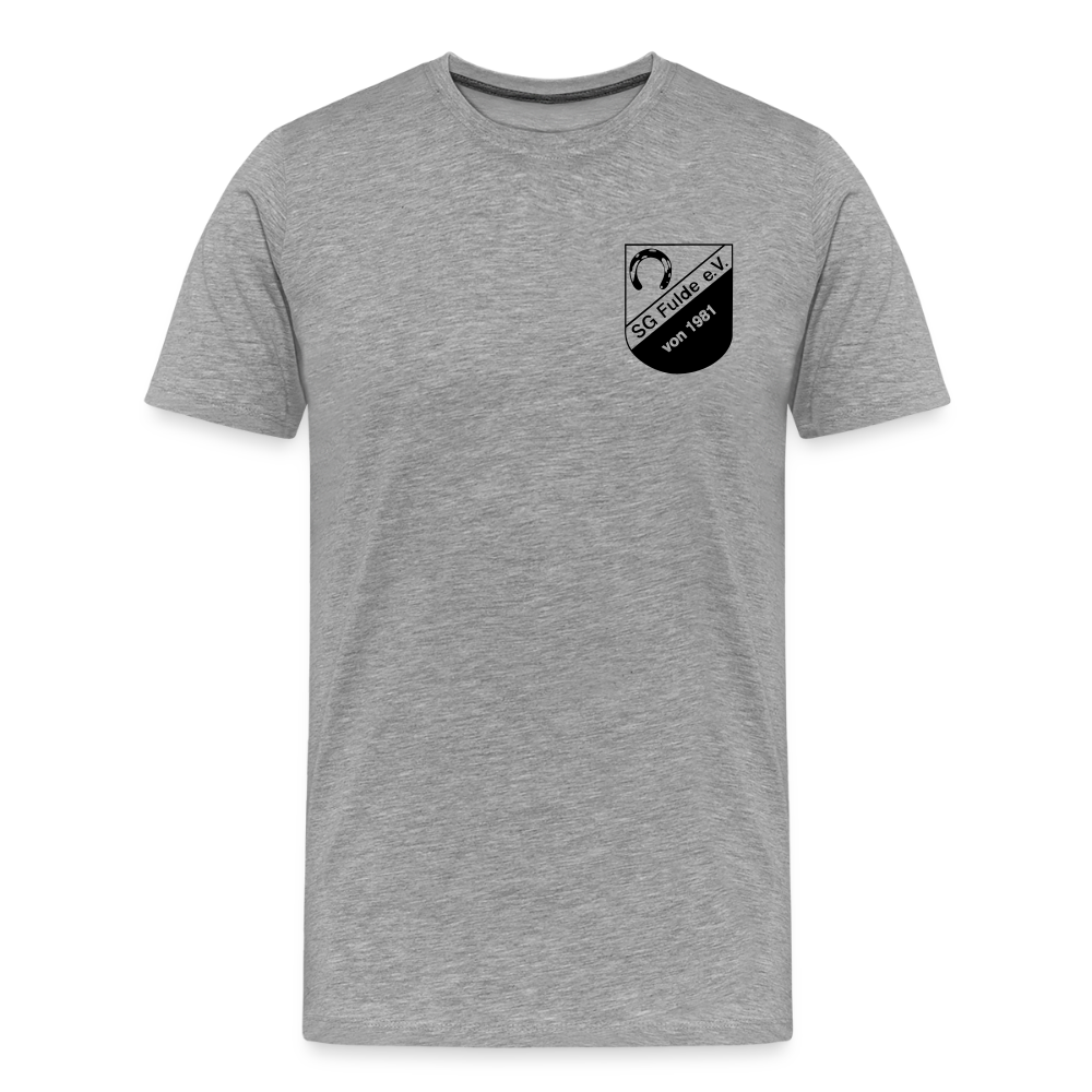 SG Fulde clean Logo Premium T-Shirt - Grau meliert
