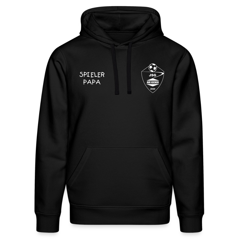 JSG Aue Kicker Spieler Papa - Unisex Bio-Hoodie - Schwarz