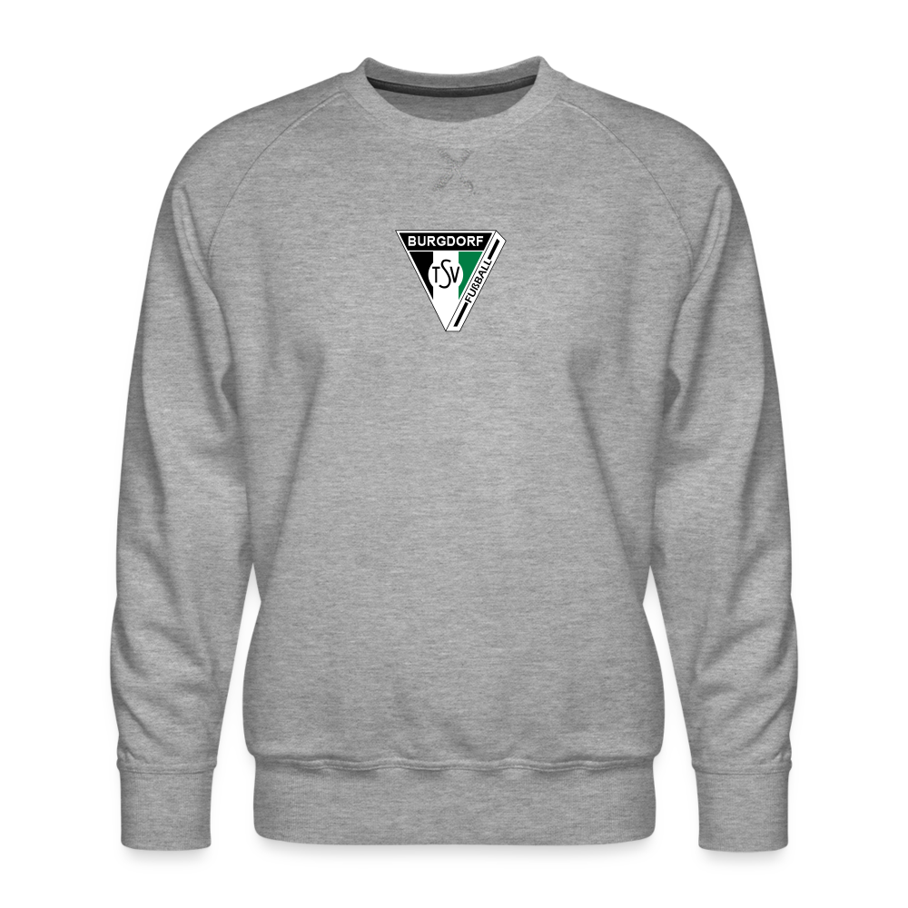 TSV Burgdorf unisex Premium Pullover Logo Flexdruck - Grau meliert