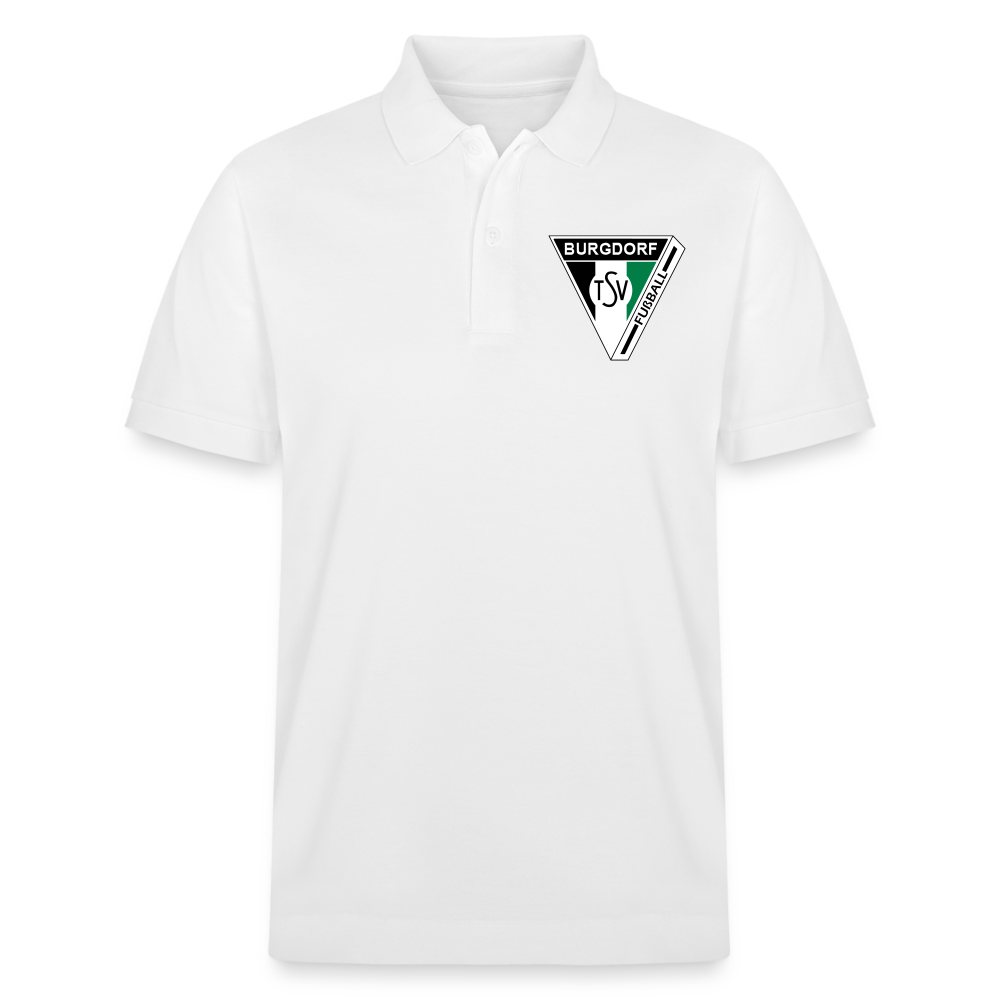 TSV Burgdorf Bio-Poloshirt Logo Flexdruck - Weiß