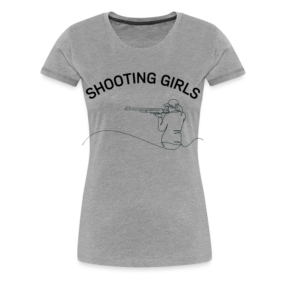 Schützenverein Uetze Frauen Premium T-Shirt Shooting Girls - Grau meliert