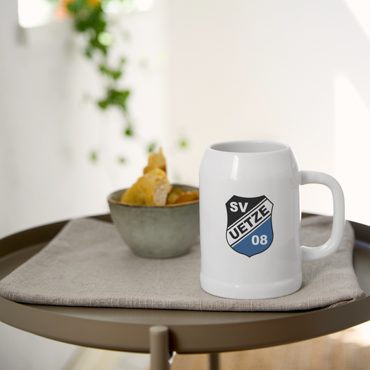 SV Uetze 08 Bierkrug 0,5L - Weiß