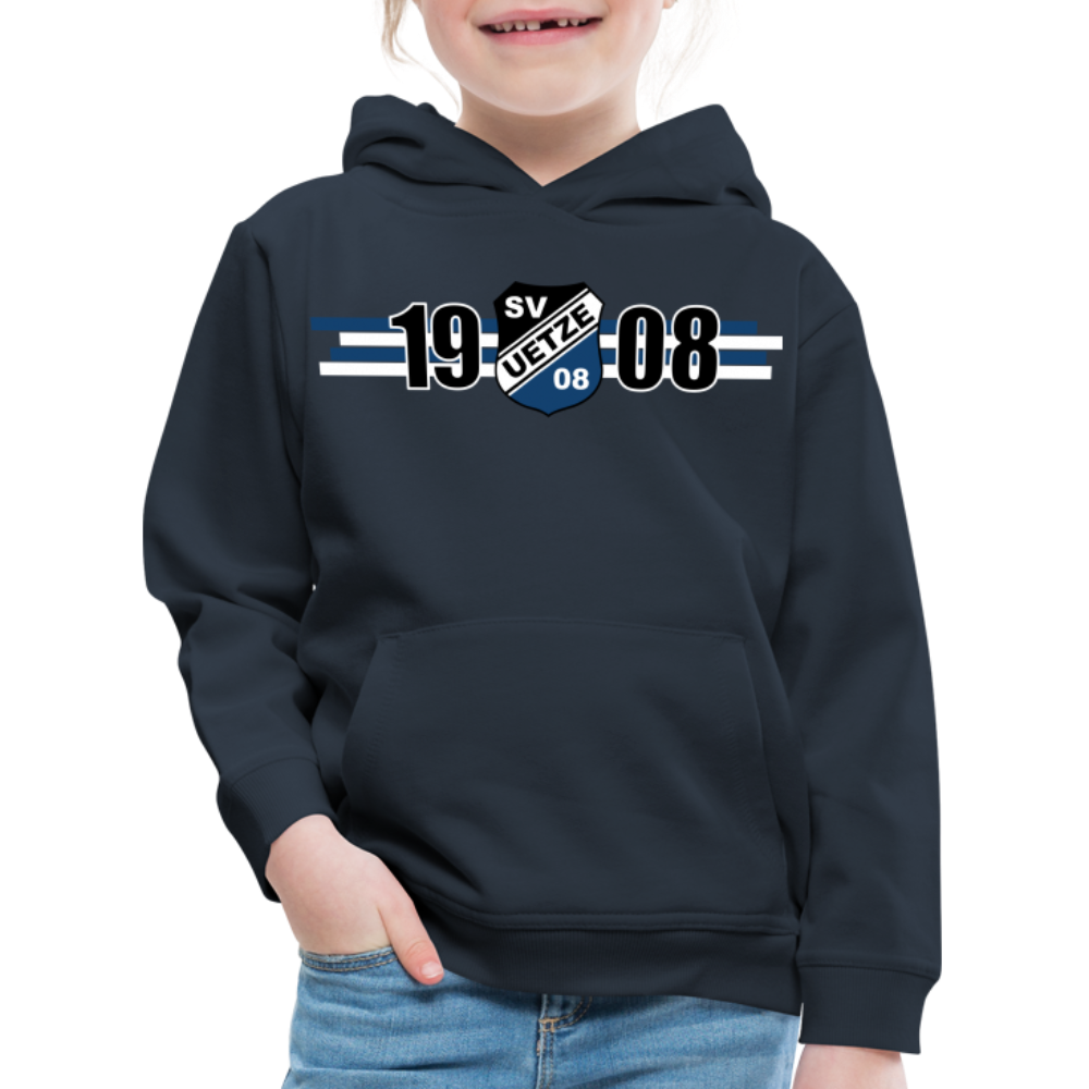 SV Uetze 08 Kinder Premium Hoodie 1908 - Navy