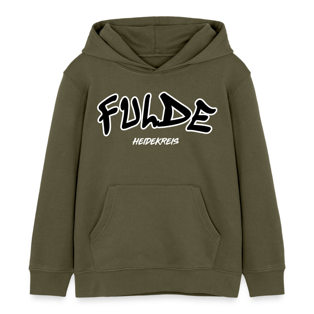 Fulde Heidekreis Kinder Bio-Hoodie - Khaki