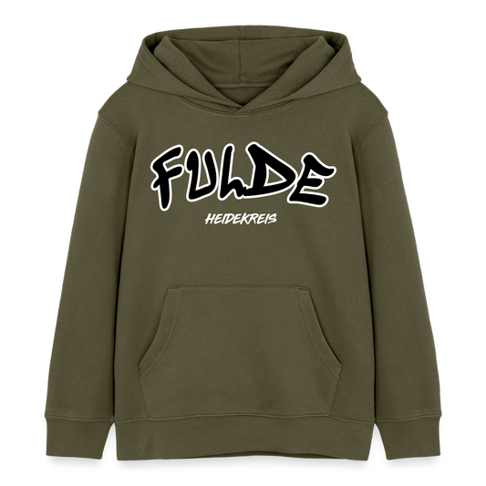 Fulde Heidekreis Kinder Bio-Hoodie - Khaki