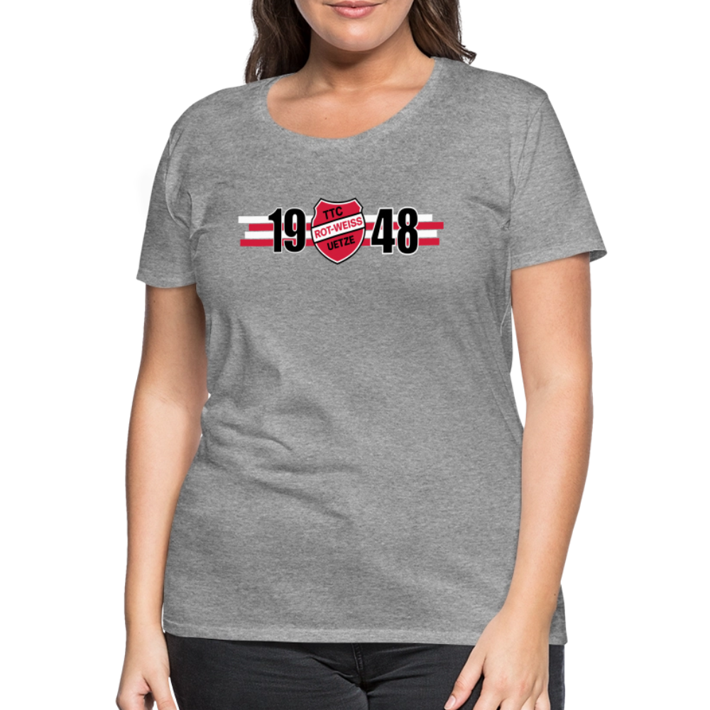 TTC RW Uetze Frauen Premium T-Shirt 1948 flex - Grau meliert
