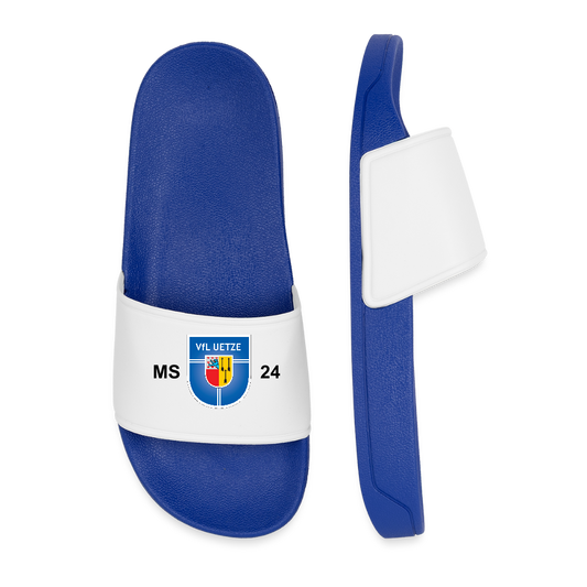 Personalisierte Badelatschen mit Initialen + Trikotnummer - Königsblau