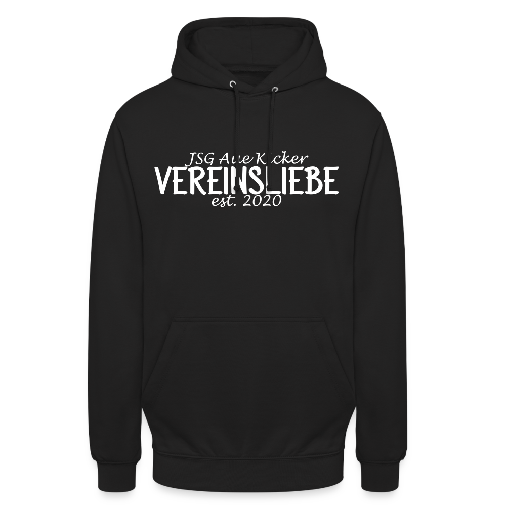 JSG Aue Kicker Vereinsliebe Unisex Hoodie flex - Schwarz