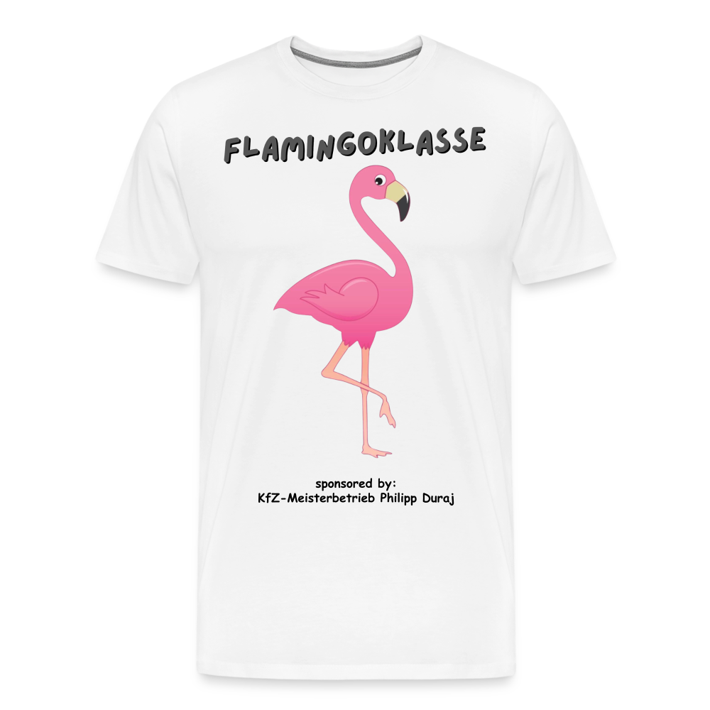 Flamingoklasse Männer Premium T-Shirt - Weiß