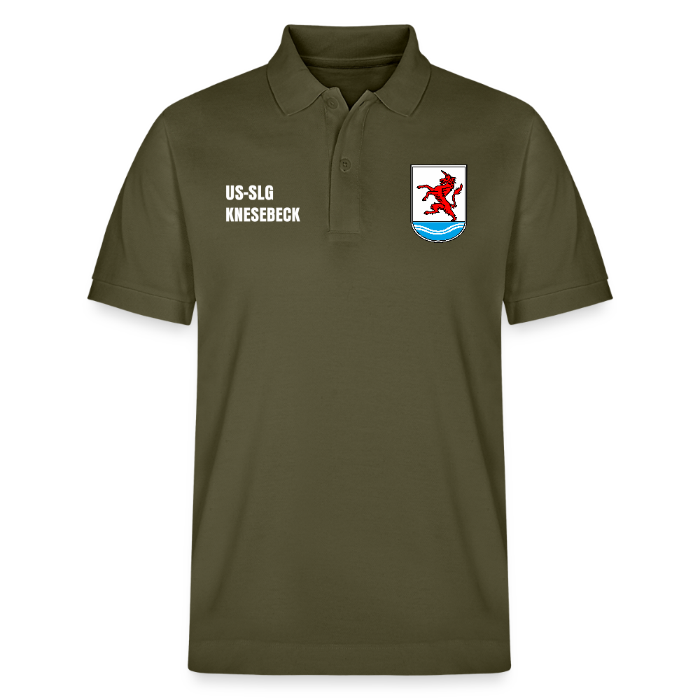US-SLG Knesebeck Unisex Bio-Poloshirt - Khaki