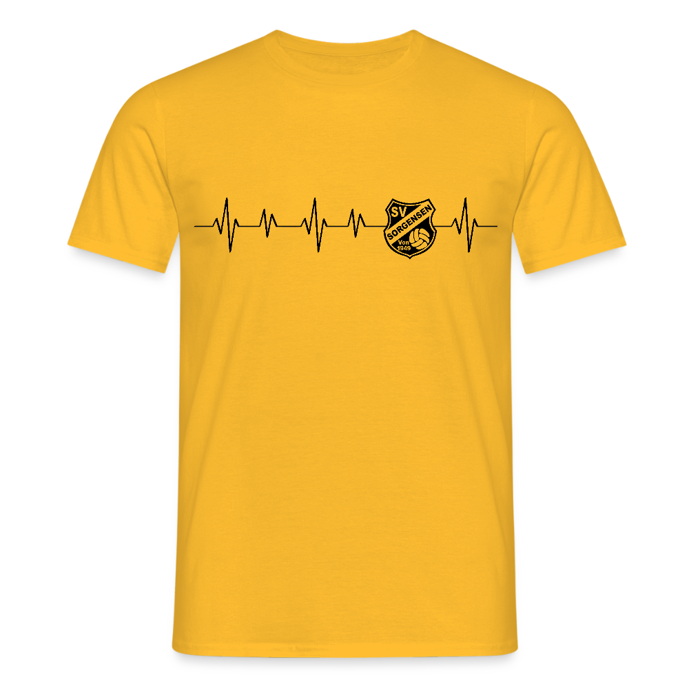 SV Sorgensen Premium T-Shirt heartbeat - Gelb
