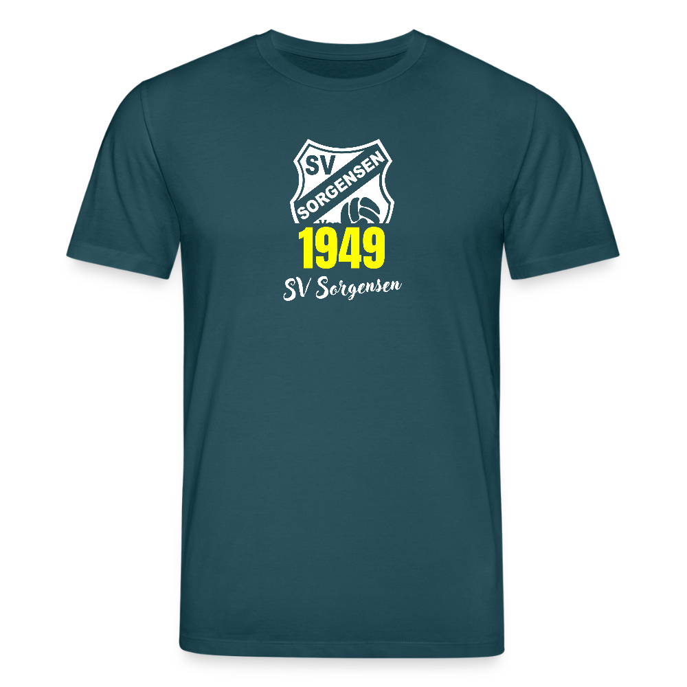 SV Sorgensen unisex Premium Bio T-Shirt "Real" - Dunkles Petrol