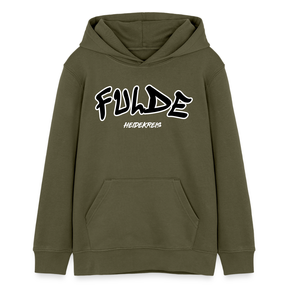 Fulde Heidekreis Teenager Bio-Hoodie - Khaki