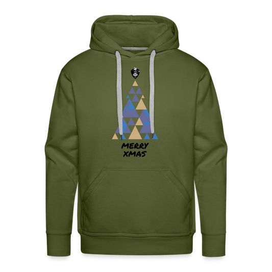 JSG Aus Kicker XMAS Männer Premium Hoodie - Olivgrün