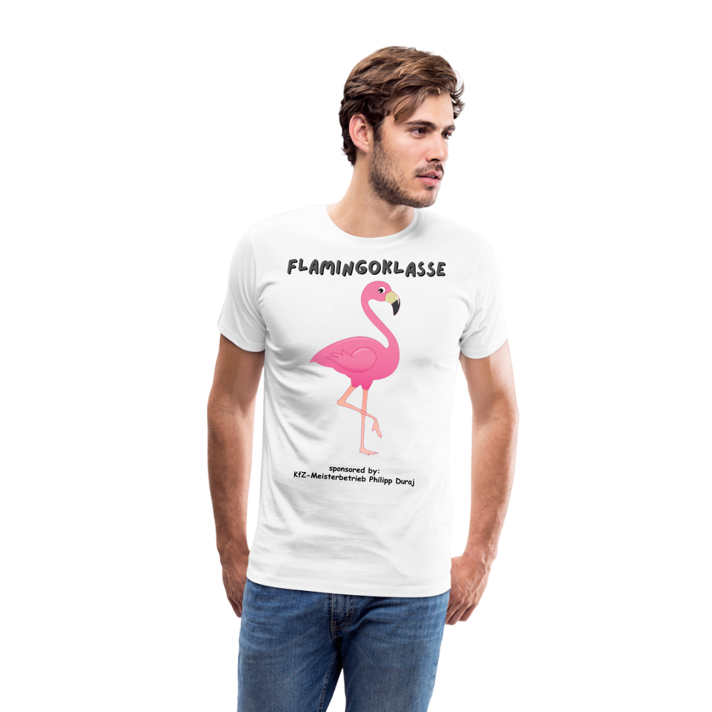 Flamingoklasse Männer Premium T-Shirt - Weiß