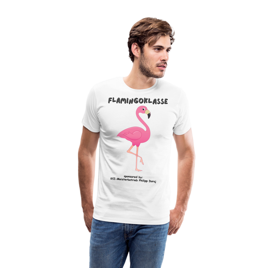 Flamingoklasse Männer Premium T-Shirt - Weiß