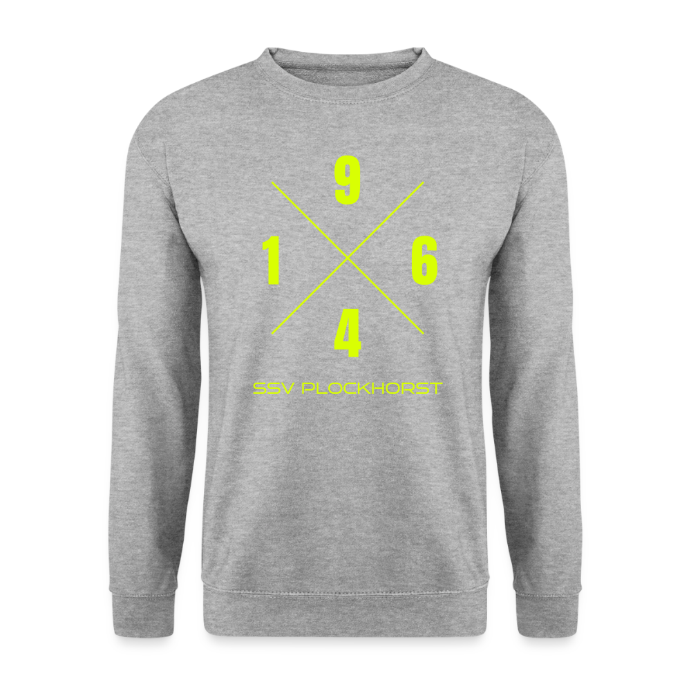 1964 Unisex Pullover - Weißgrau meliert