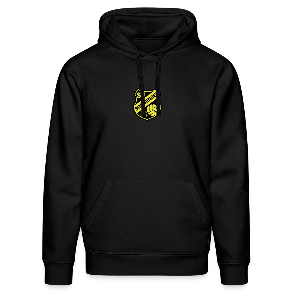 SV Sorgensen Unisex Bio-Hoodie Logo flex - Schwarz