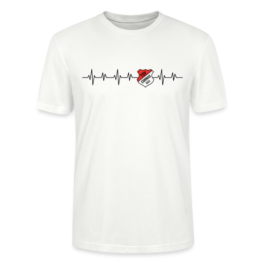 TSV Cornau Unisex Bio T-Shirt heartbeat - Weiß