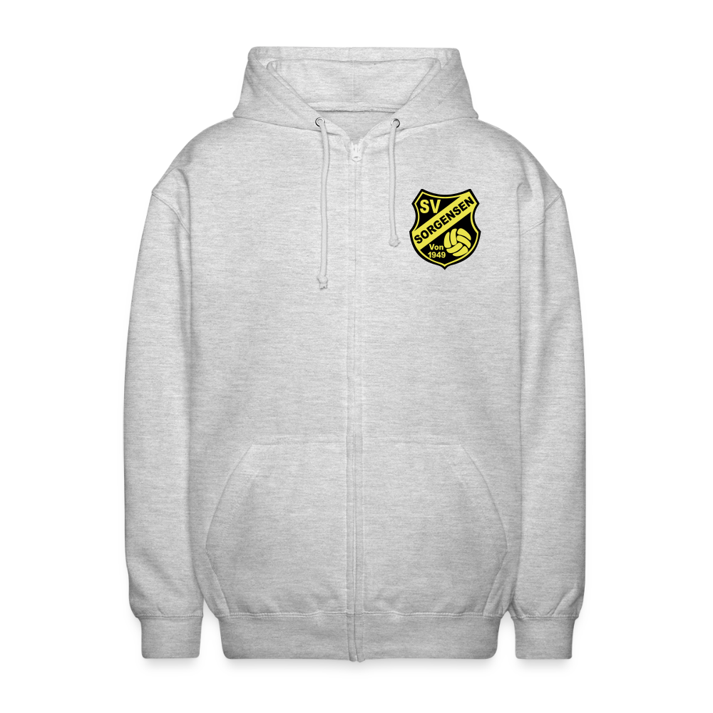 SV Sorgensen Unisex Kapuzenjacke Logo flex - Hellgrau meliert