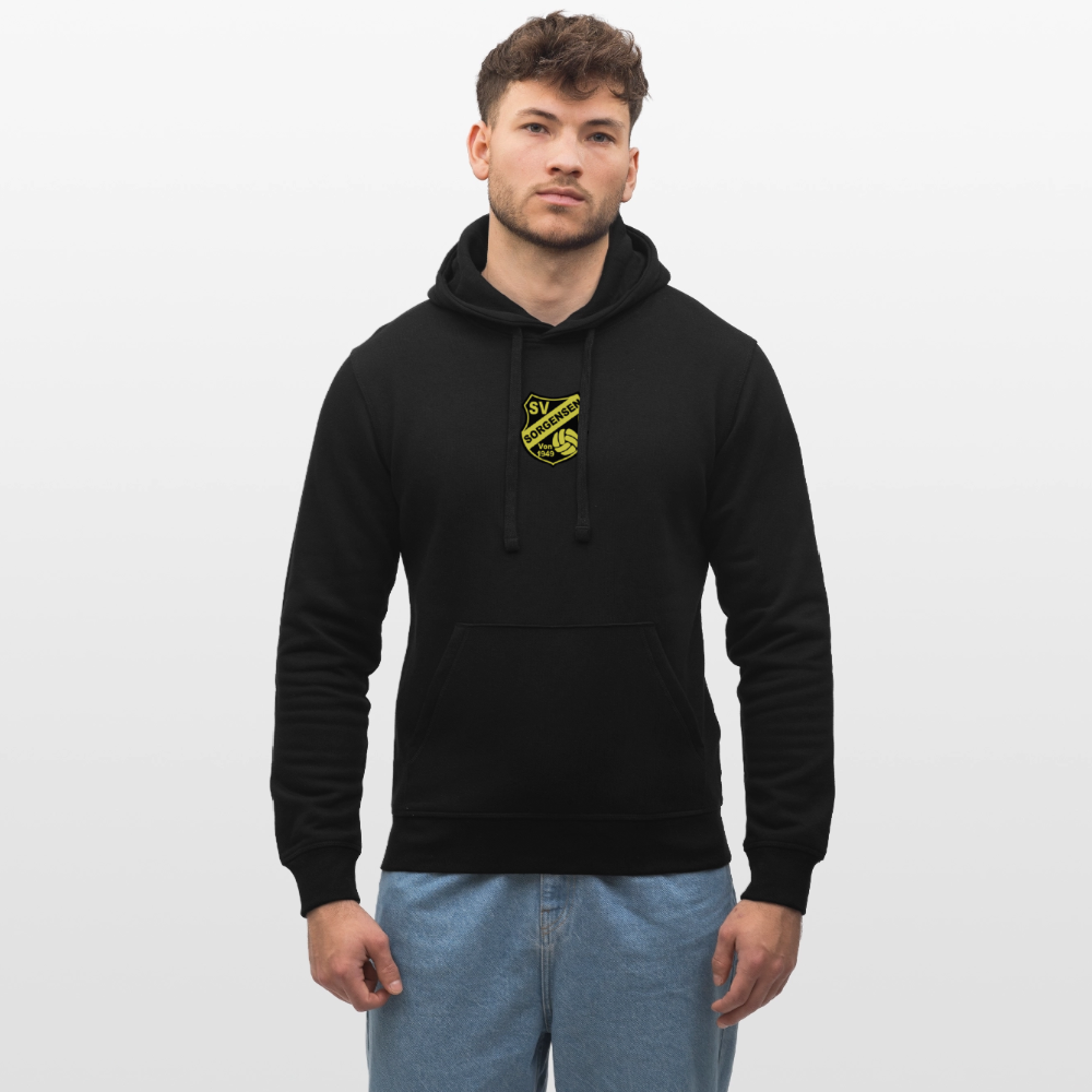 SV Sorgensen Unisex Bio-Hoodie Logo flex - Schwarz