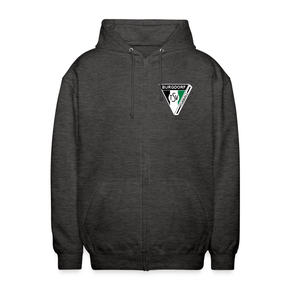TSV Burgdorf Unisex Kapuzenjacke Logo Flexdruck - Anthrazit