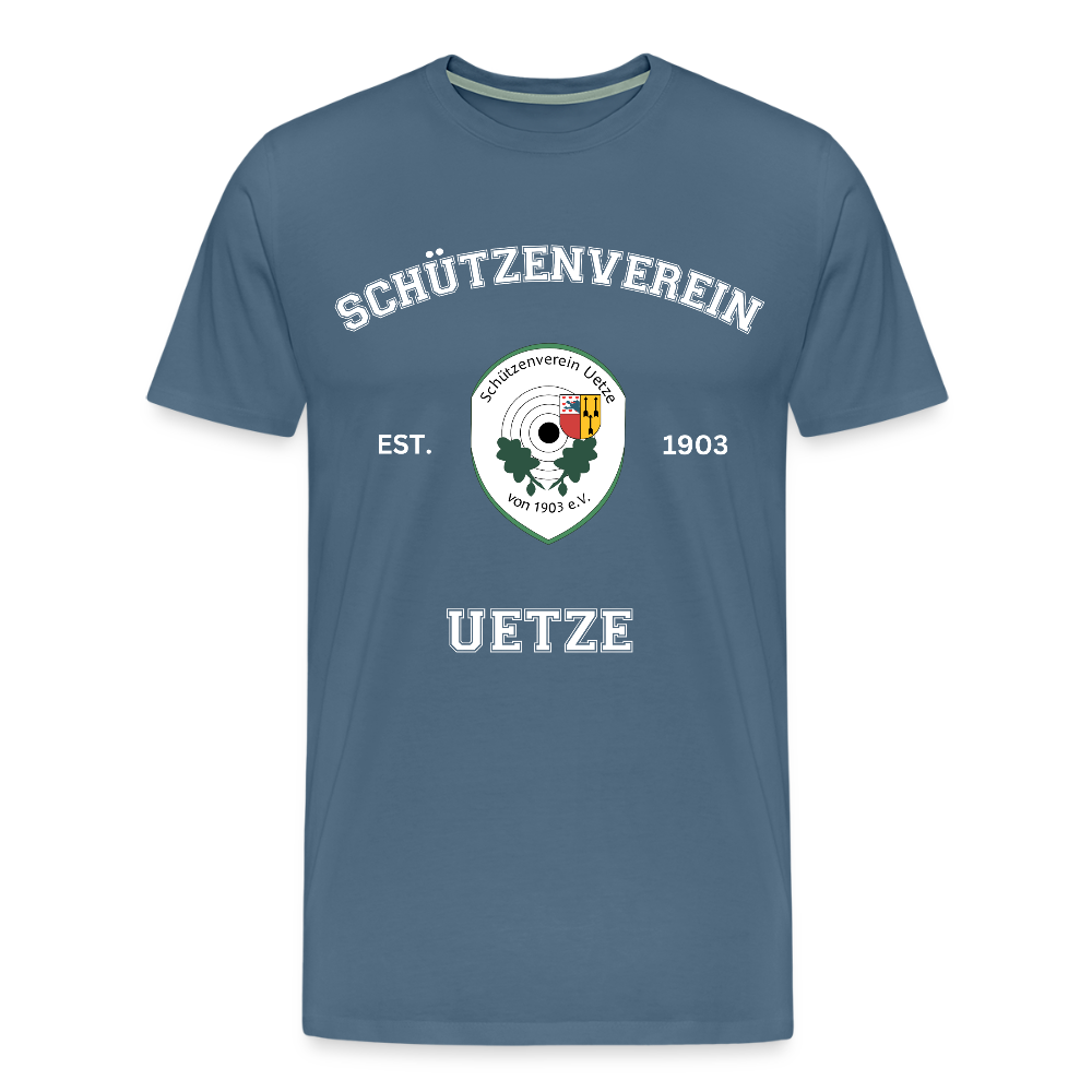 Schützenverein Uetze unisex Collage T-Shirt - Blaugrau