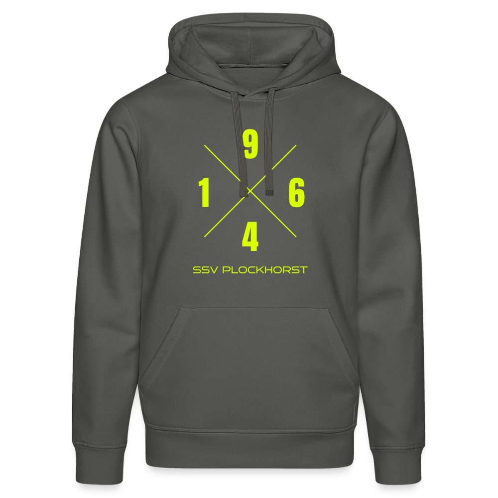 SSV Plockhorst Unisex Bio-Hoodie 1964 flex - Anthrazit