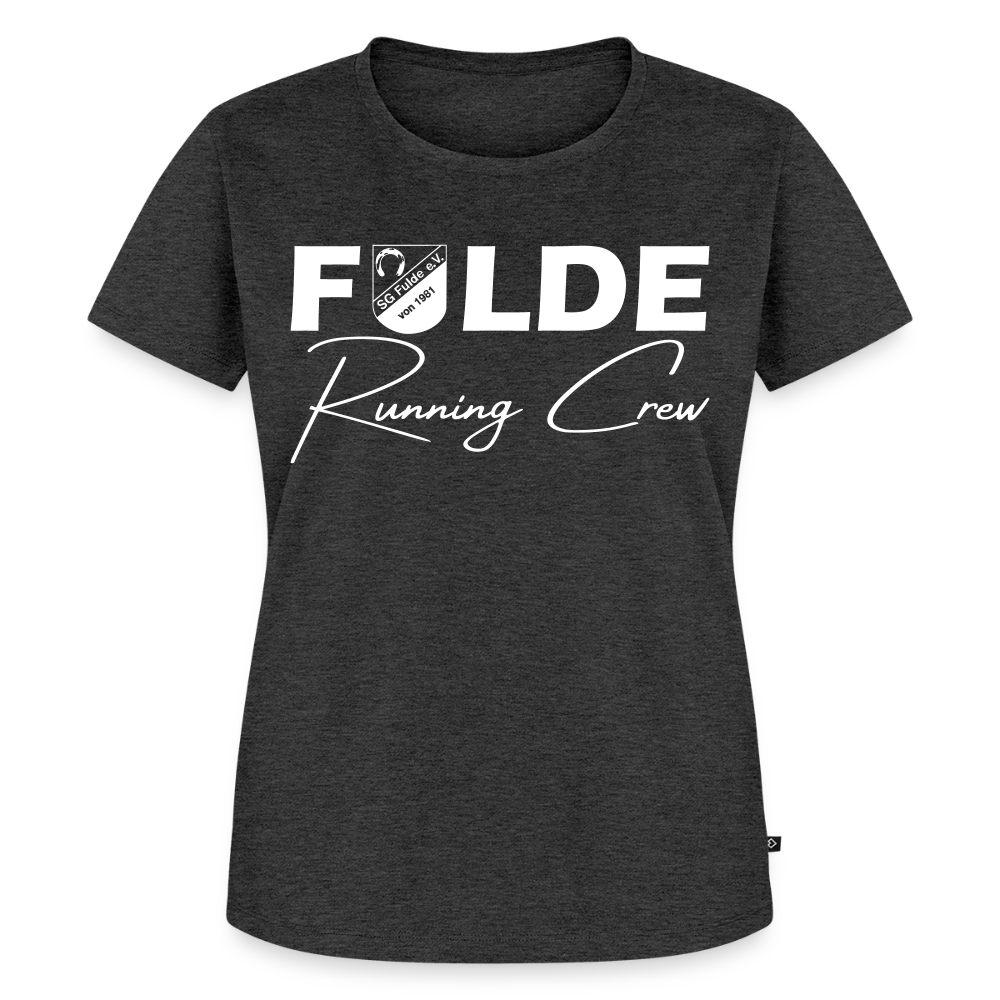 Fulde Running Crew 2.0 Frauen T-Shirt flex - Anthrazit meliert