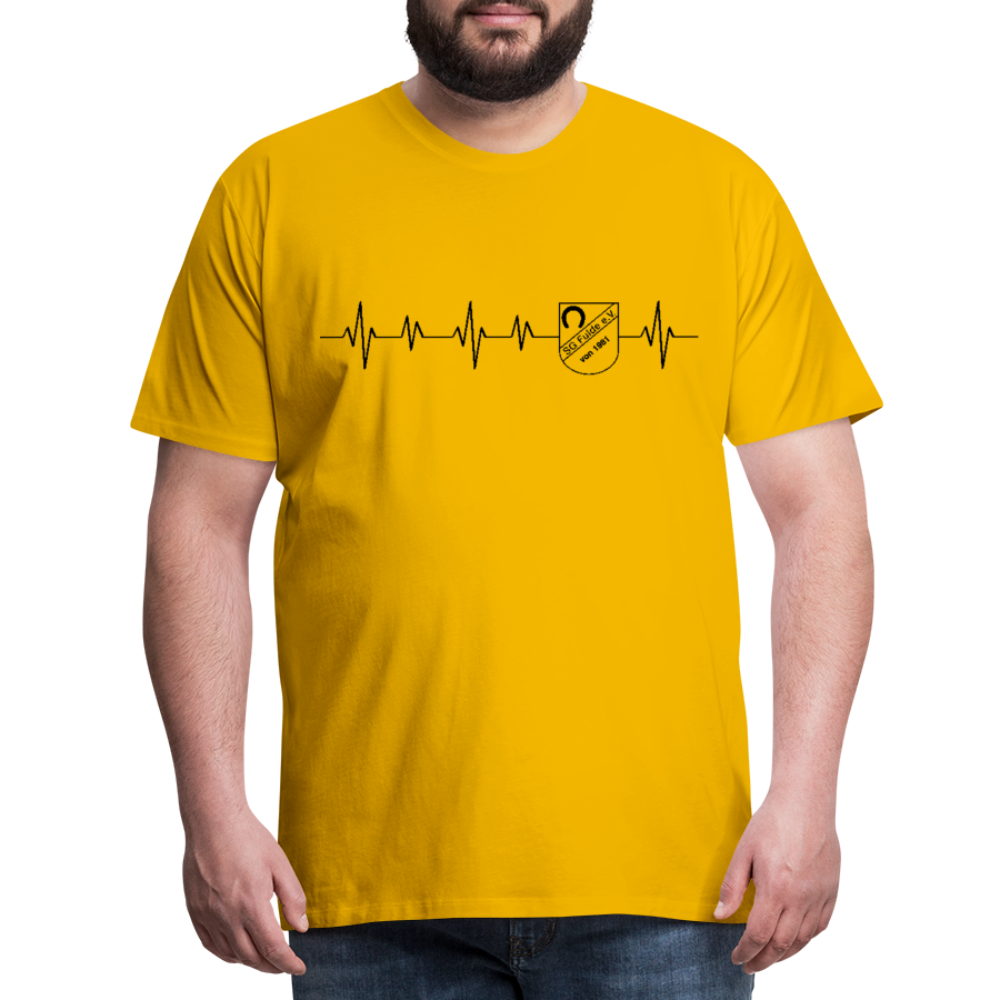 SG Fulde Premium T-Shirt heartbeat - Sonnengelb