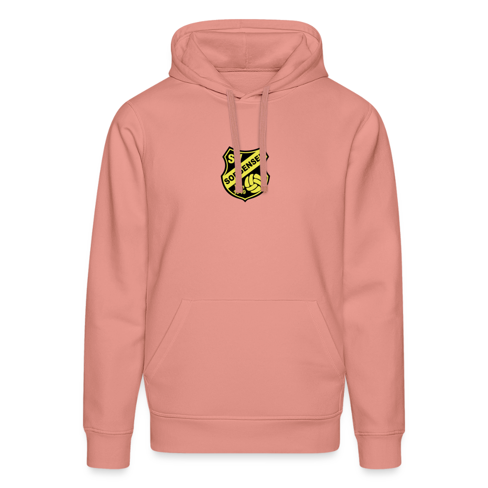 SV Sorgensen Unisex Bio-Hoodie Logo flex - Altrosa