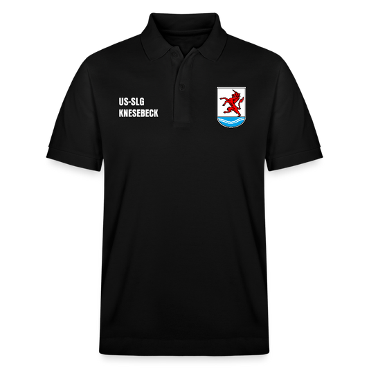 US-SLG Knesebeck Unisex Bio-Poloshirt - Schwarz