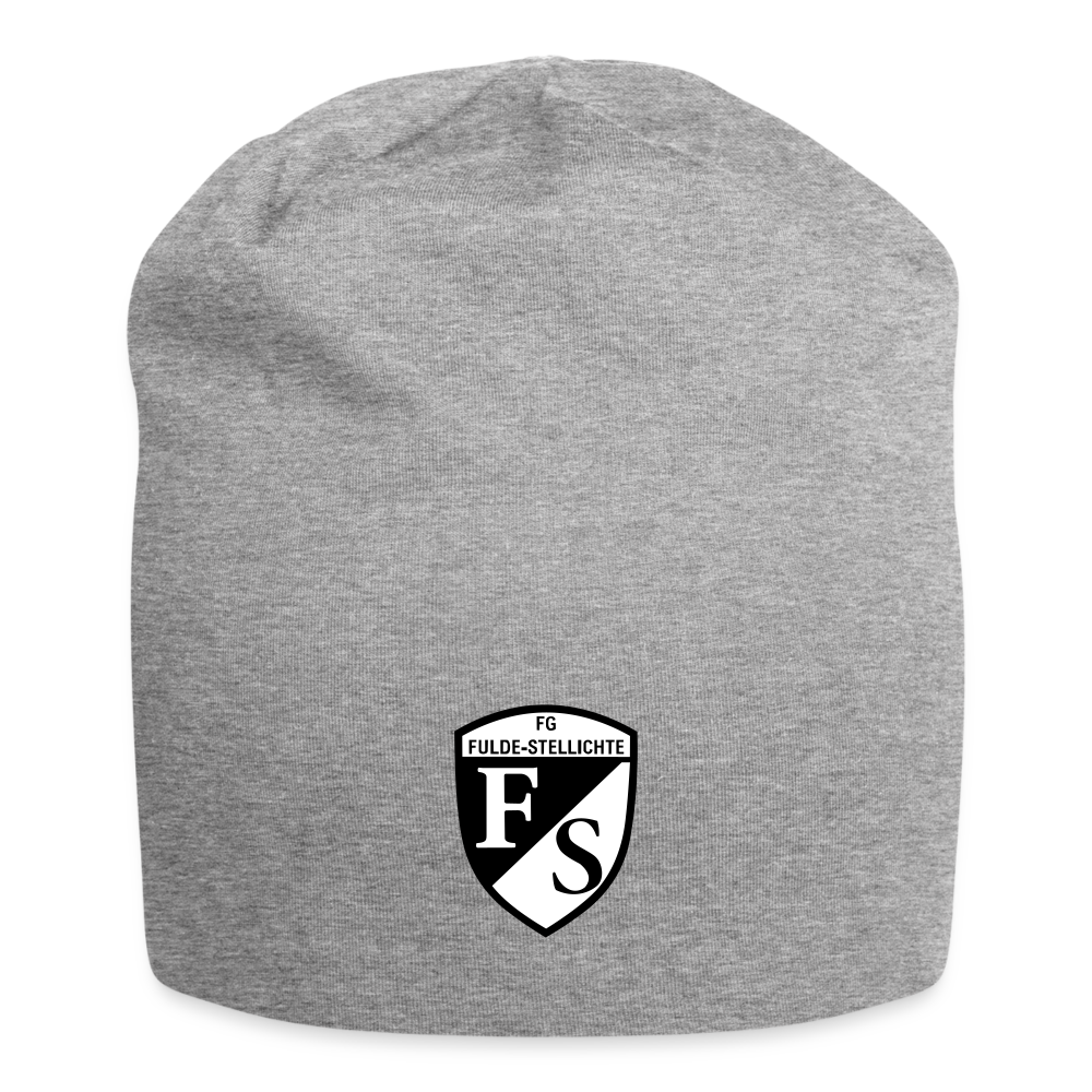 FG Fulde-Stellichte Jersey-Beanie Logo - Grau meliert