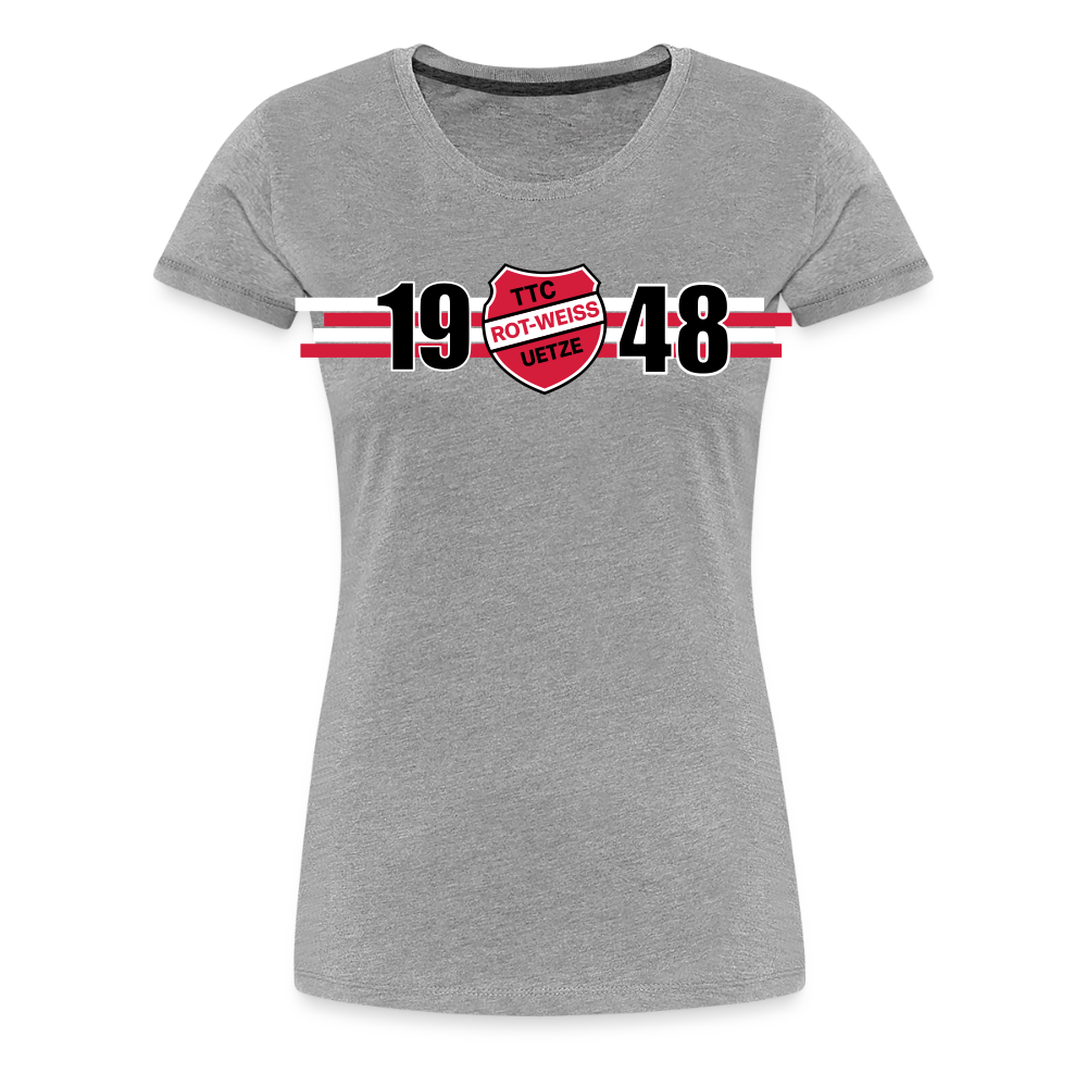 TTC RW Uetze Frauen Premium T-Shirt 1948 flex - Grau meliert