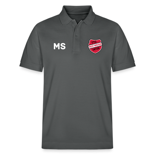 TTC RW Uetze Unisex Bio-Poloshirt (Text personalisierbar) - Anthrazit