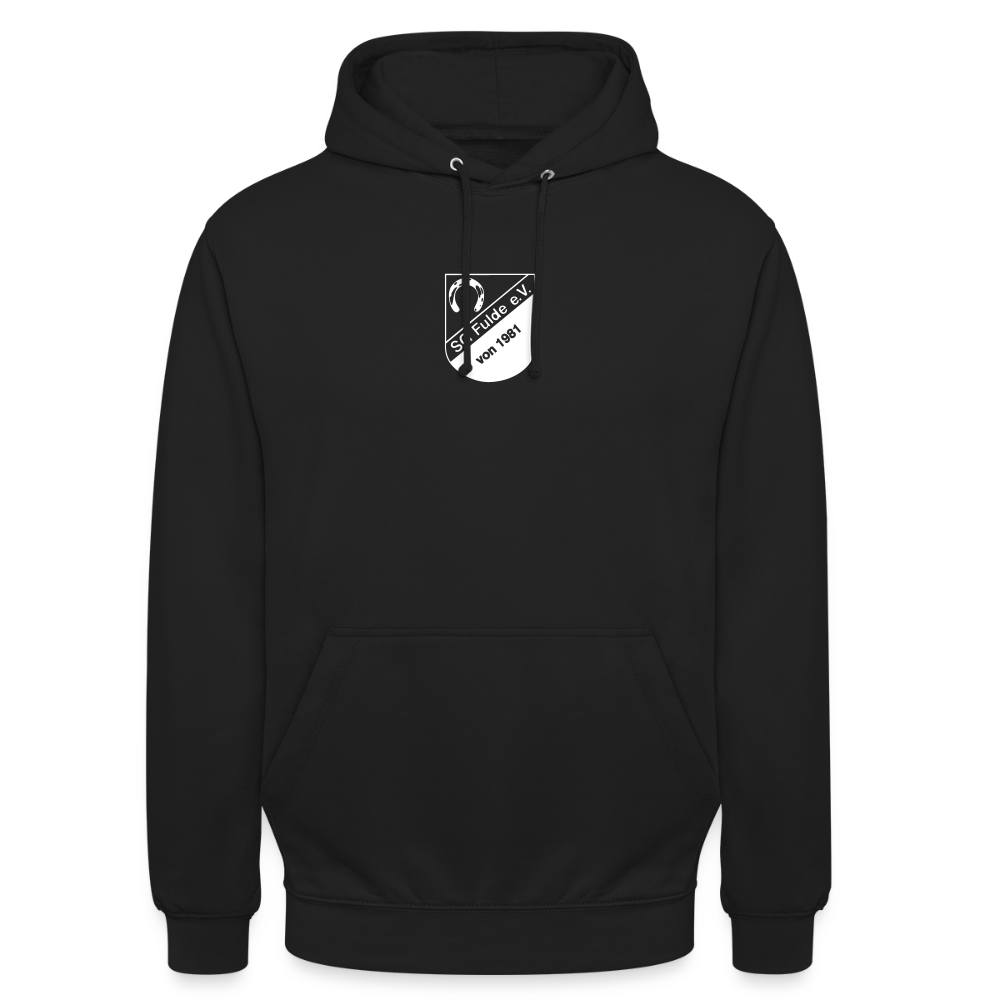 SG Fulde clean Logo white Unisex Hoodie flex - Schwarz