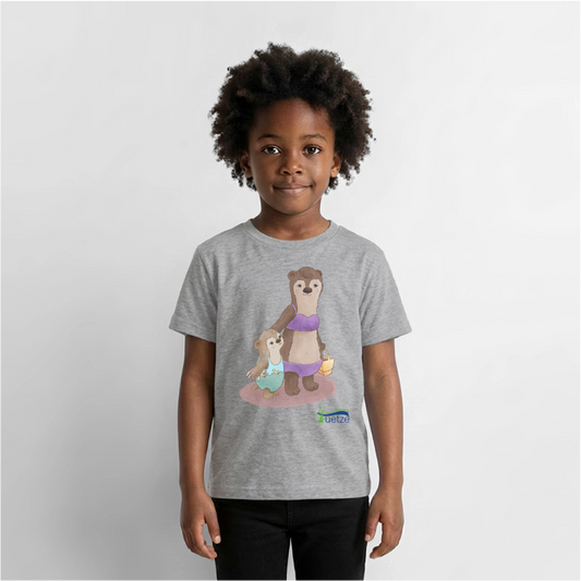Naturbad Uetze Kinder T-Shirt "Ottermama" (98-140) - Grau meliert