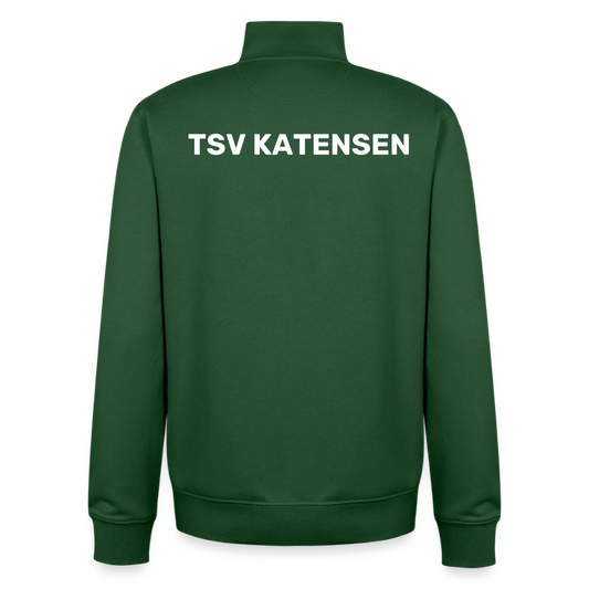 TSV Katensen Unisex Bio-Zip Sweatshirt - Flaschengrün
