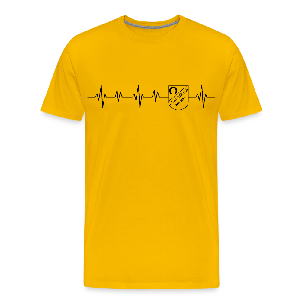 SG Fulde Premium T-Shirt heartbeat - Sonnengelb