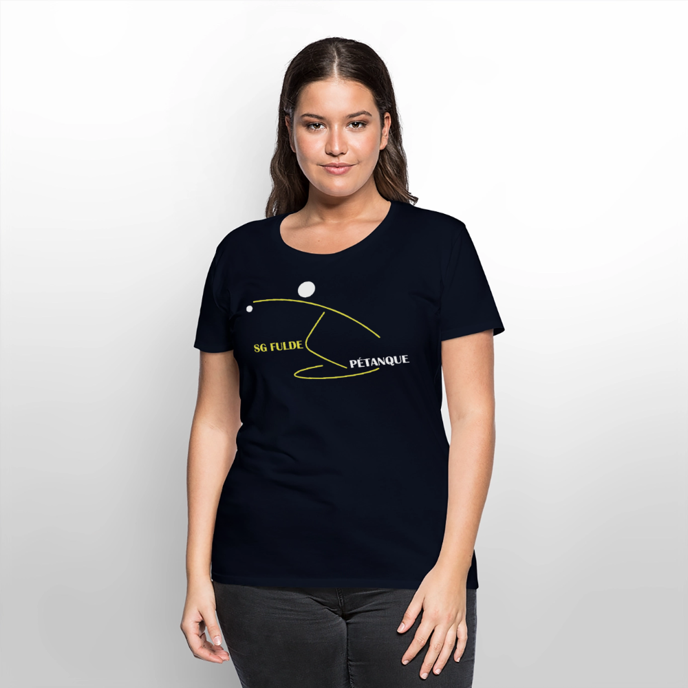 SG Fulde Petanque Frauen Premium T-Shirt flex - Navy