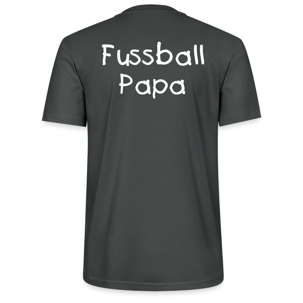 Fussball Papa - Wir sind ein TEAM Fulde Unisex Bio-T-Shirt - Anthrazit
