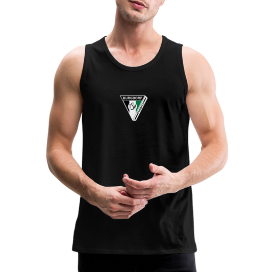TSV Burgdorf Männer Premium Tank Top Flexdruck - Schwarz