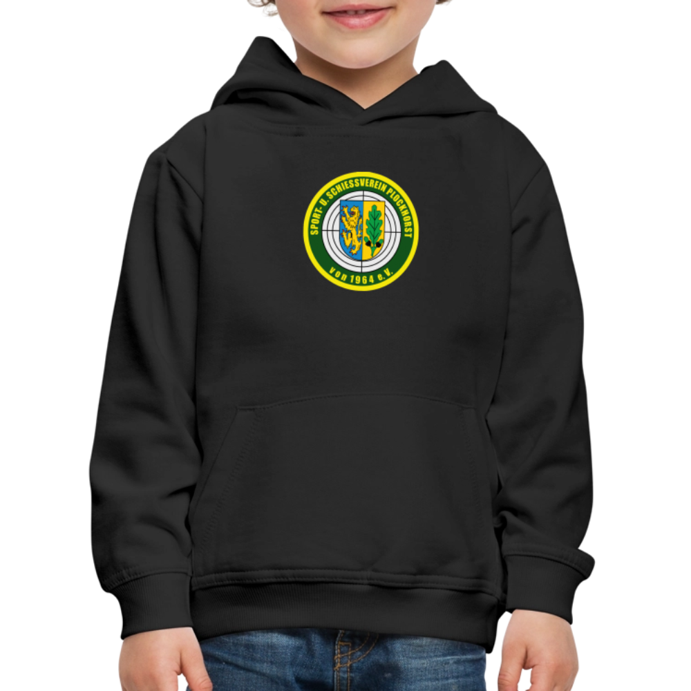 SSV Plockhorst Logo Kinder Premium Hoodie - Schwarz