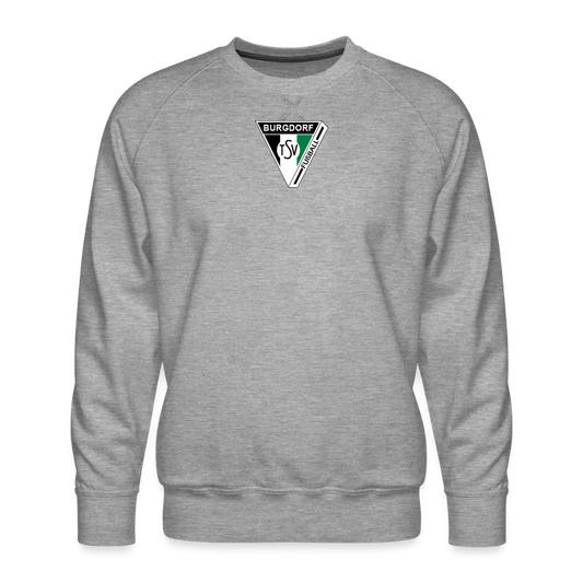 TSV Burgdorf unisex Premium Pullover Logo Flexdruck - Grau meliert