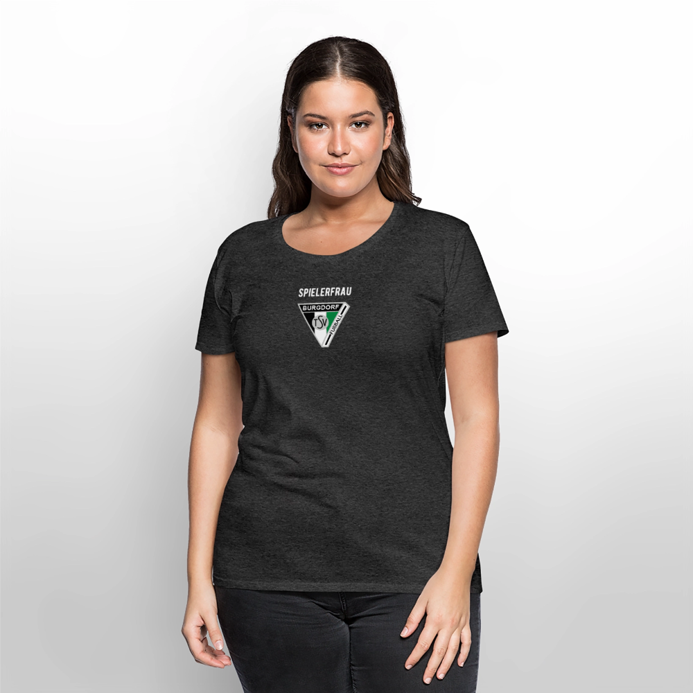 TSV Burgdorf Spielerfrau Damen Premium T-Shirt - Anthrazit meliert