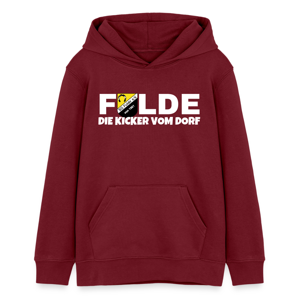 SG Fulde Teenager Bio-Hoodie Kicker - Burgunderrot
