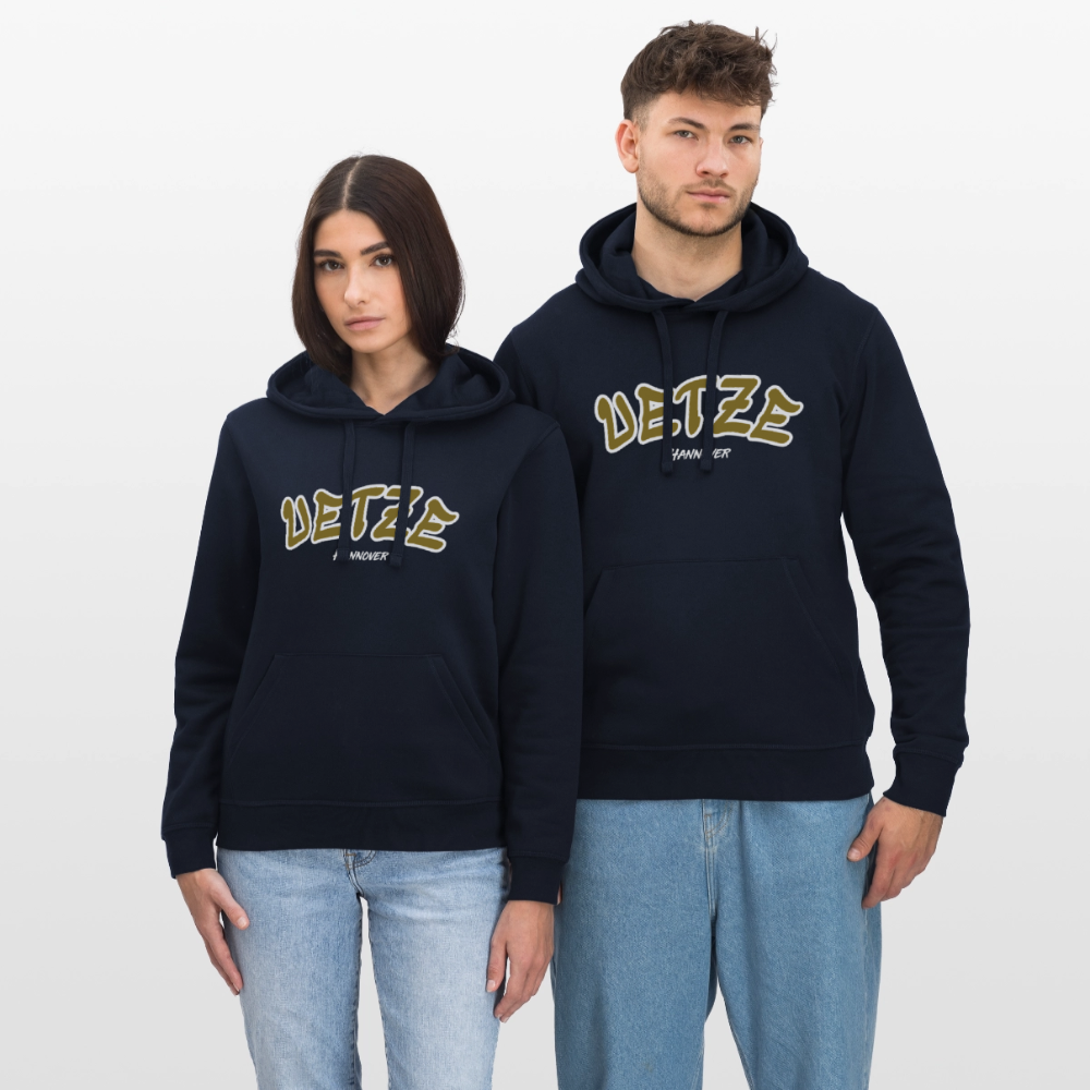 Uetze Hannover Gold Unisex Bio-Hoodie Flex - French Navy
